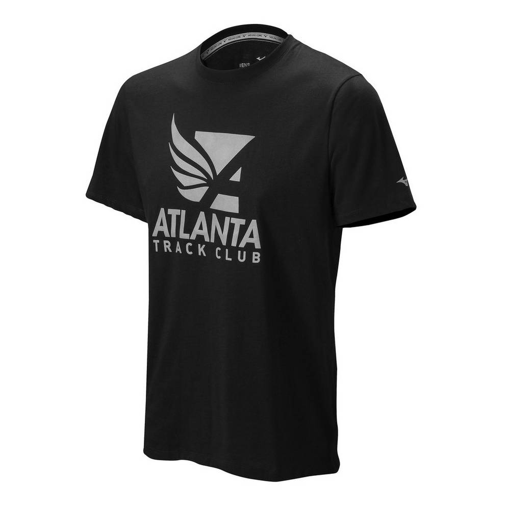 Camiseta Mizuno Atlanta Track Club 50/50 - Homem - Pretas - ISQAK1590